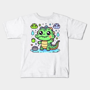 Tickled Crocodile Kids T-Shirt